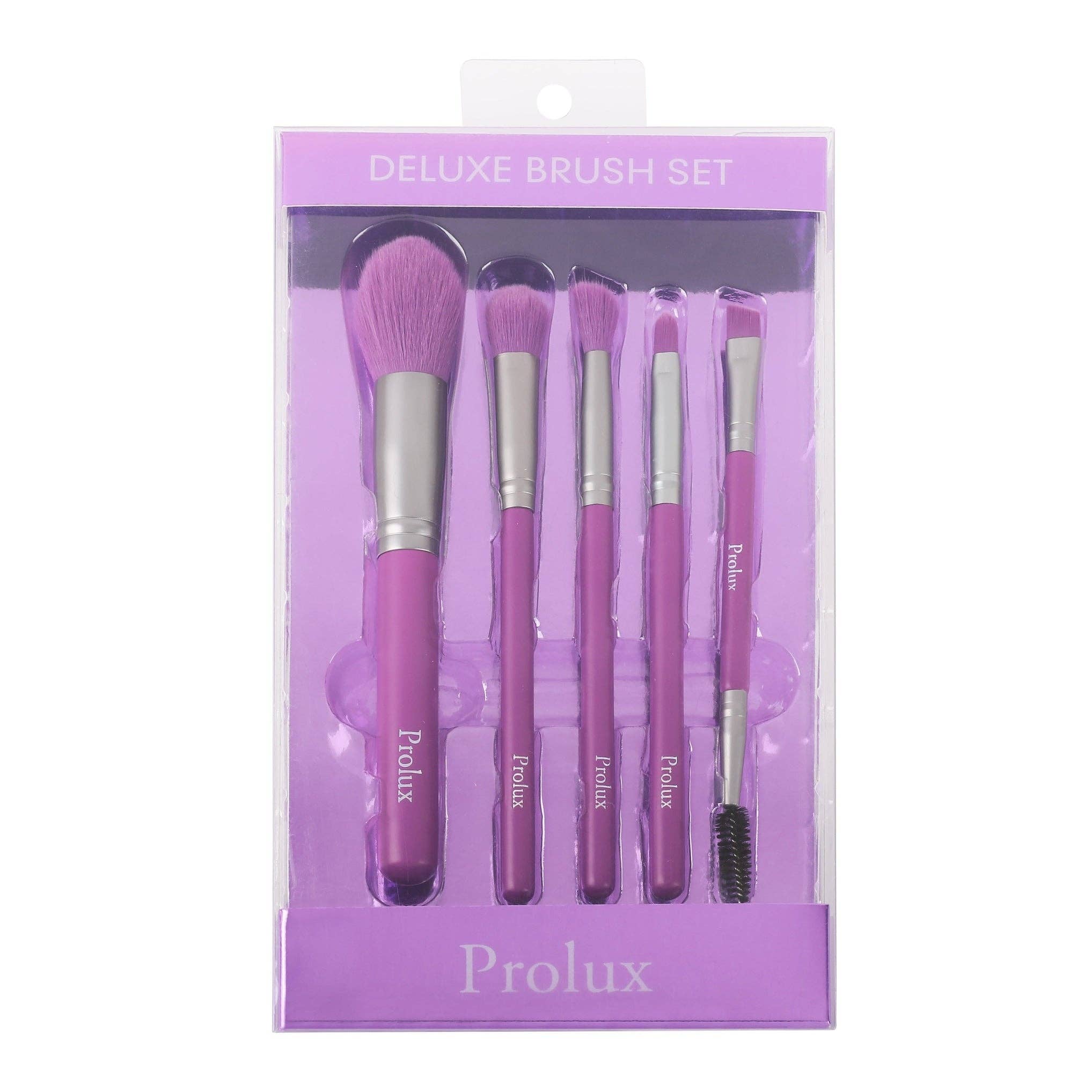 VIAI Beauty - Wholesale Makeup Brush Set - Deluxe 5 Piece Neon Brush Set10