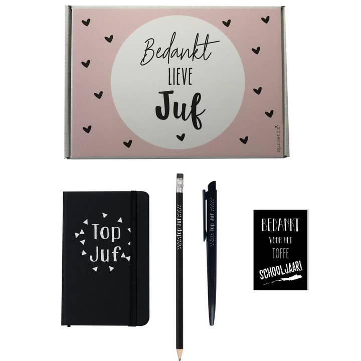 Gavepakke Lærer Sort - Tak Lærer for engroshandel hos Sproetiz