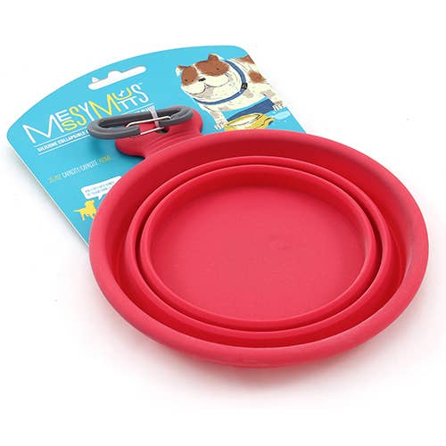 Messy Mutts Silicone Collapsible Bowl Watermelon Small for wholesale by Pet Palette Distribution