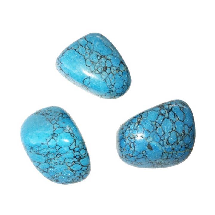 France Mineraux - Wholesale Spiritual Stone/Crystal - Turquoise Matrix Rolled Stone0