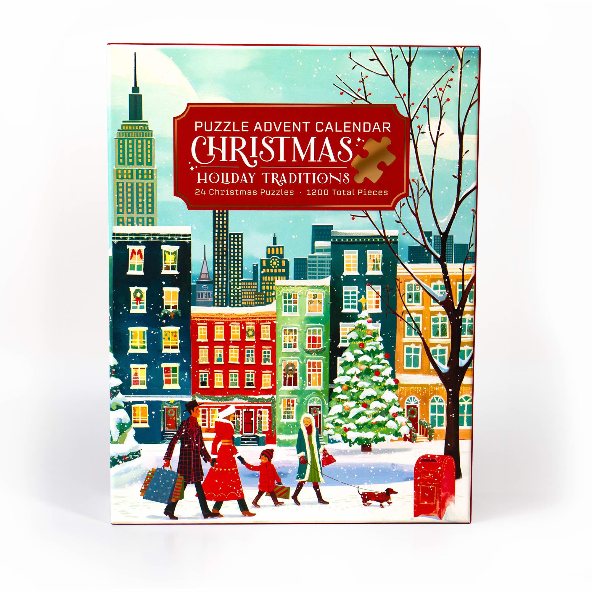 Boardwalk Puzzle Company - Vente Puzzle – adulte - Calendrier de l'Avent des traditions de Noël1