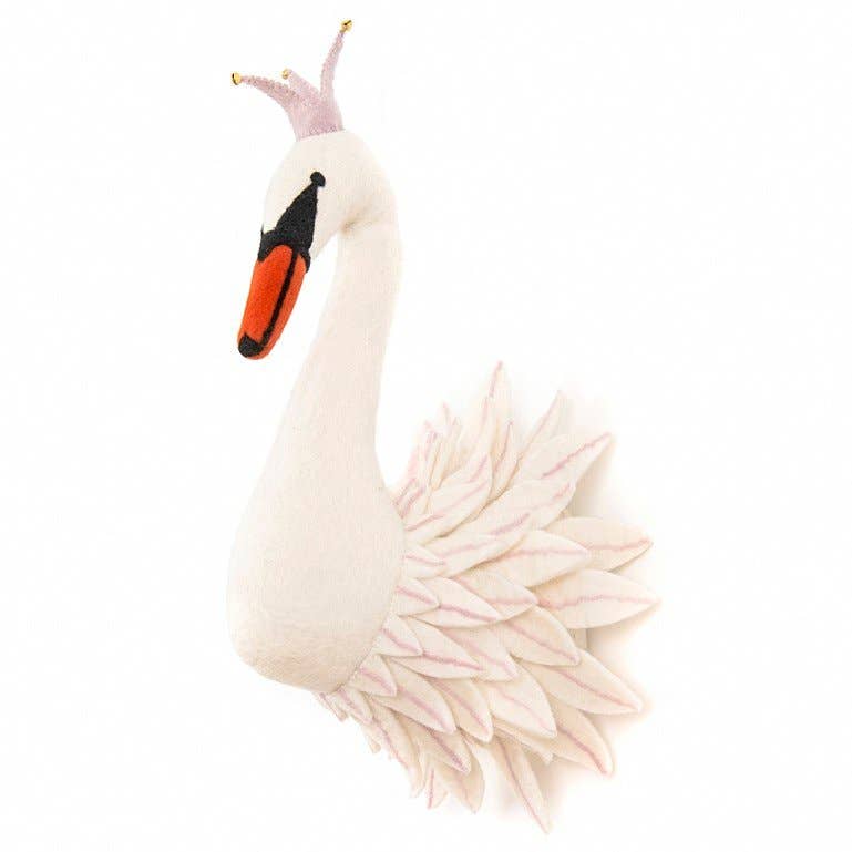 Sew Heart Felt - Wholesale Wall Accent - Swan Head Odette Hand-Felted Wall Accent1