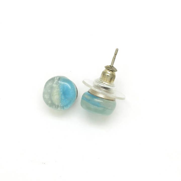 Dunitz & Company - Wholesale Stud/Post Earrings - Tiny Round Glass Stud Earrings - ships in assorted colors4
