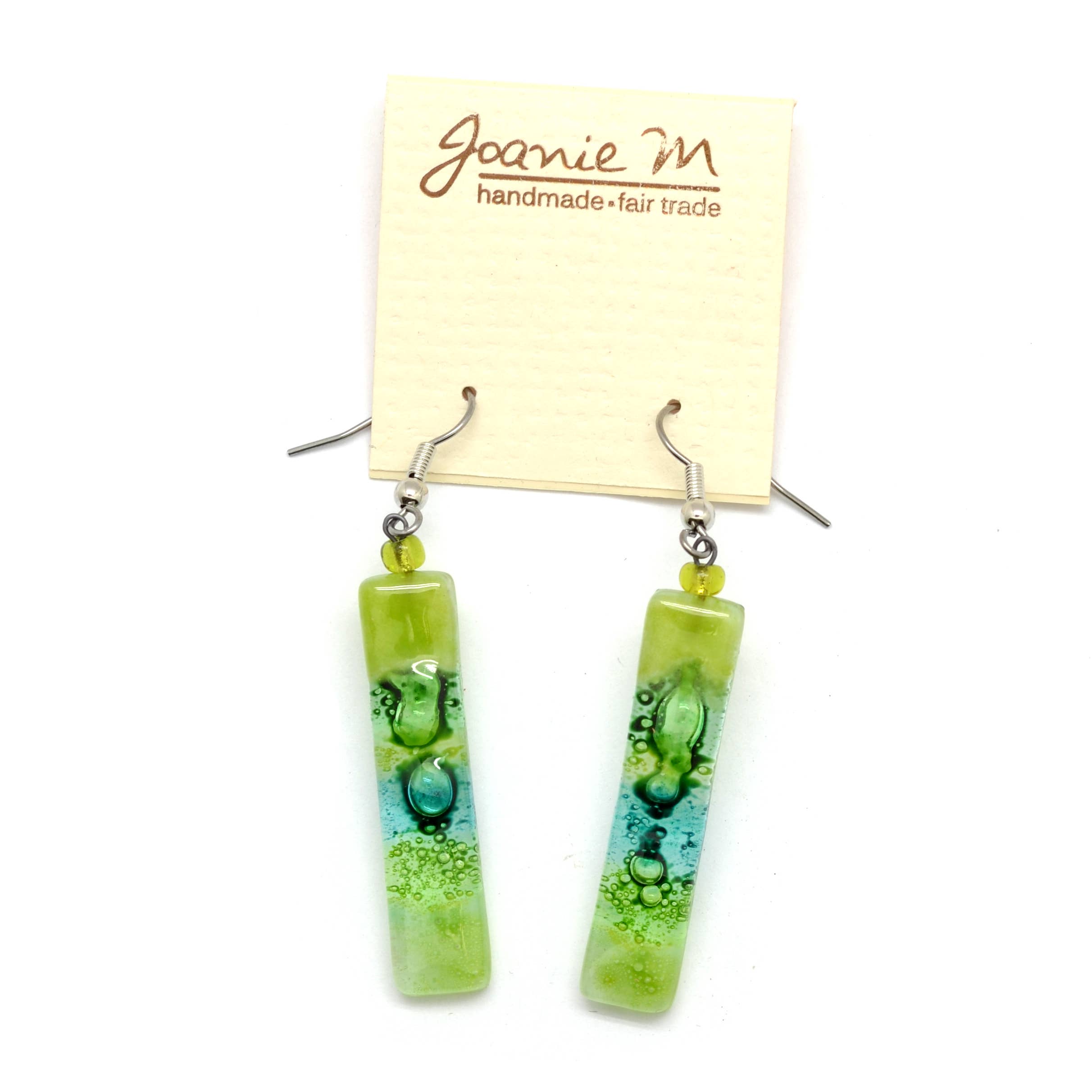 Dunitz & Company - Wholesale Dangle Earrings - Skinny Rectangle Glass Earrings11