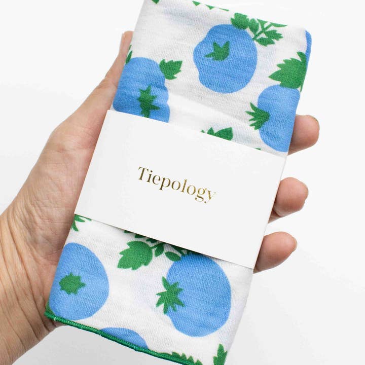 Écharpe en coton polyvalente tomate pour la vente par Tiepology