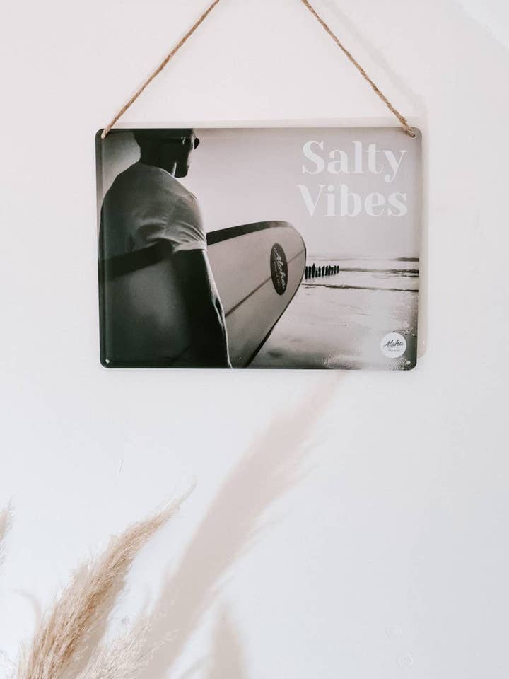 Plato decorativo SALTY VIBES (aspecto esmaltado) - 30 x 40 cm para venta al por mayor de ALOHA WAY OF LIFE