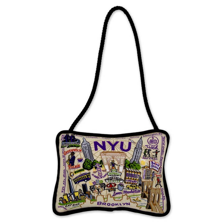 New York University MINI PILLOW ORNAMENT for wholesale by catstudio
