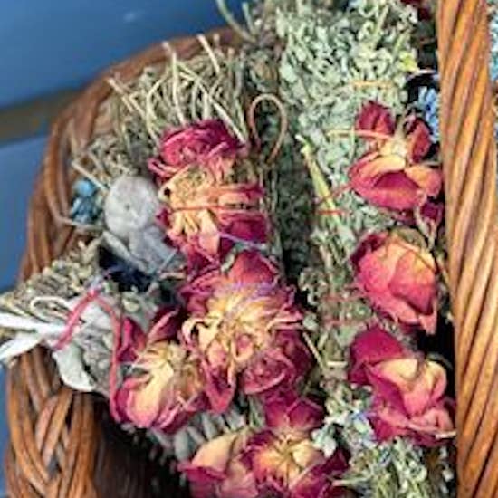 Serenity Sage - Wholesale Smudge stick - Triple Rose Herbal Smudge Sticks - For Love, self love1