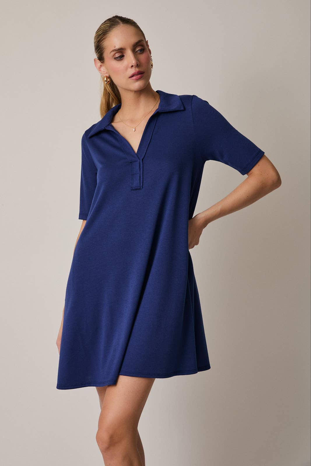 GILLI - Vente Robe – femme - Robe polo mini à manches mi-longues14