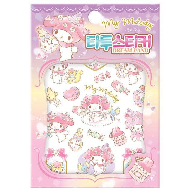 Adesivo per tatuaggi Sanrio/Kuromi/ My Melody per la vendita all'ingrosso da parte di K-Wonderland