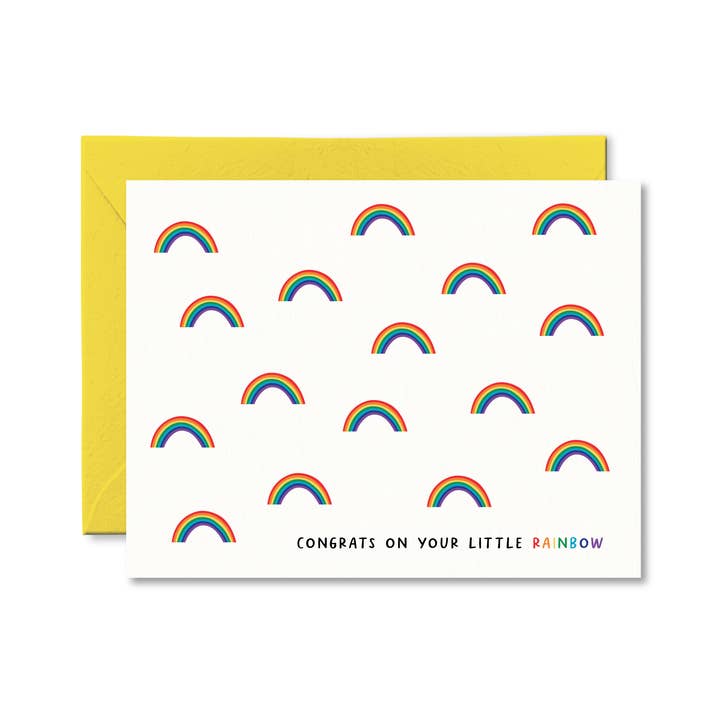 Pretty by Her - Wholesale Baby Card - Congrats On Your Little Rainbow Card Baby Card