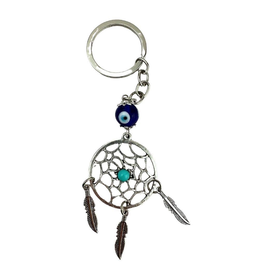 ZKY Wholesale - Wholesale Keychain - Women's - Evil Eye Dream Catcher Keychain0