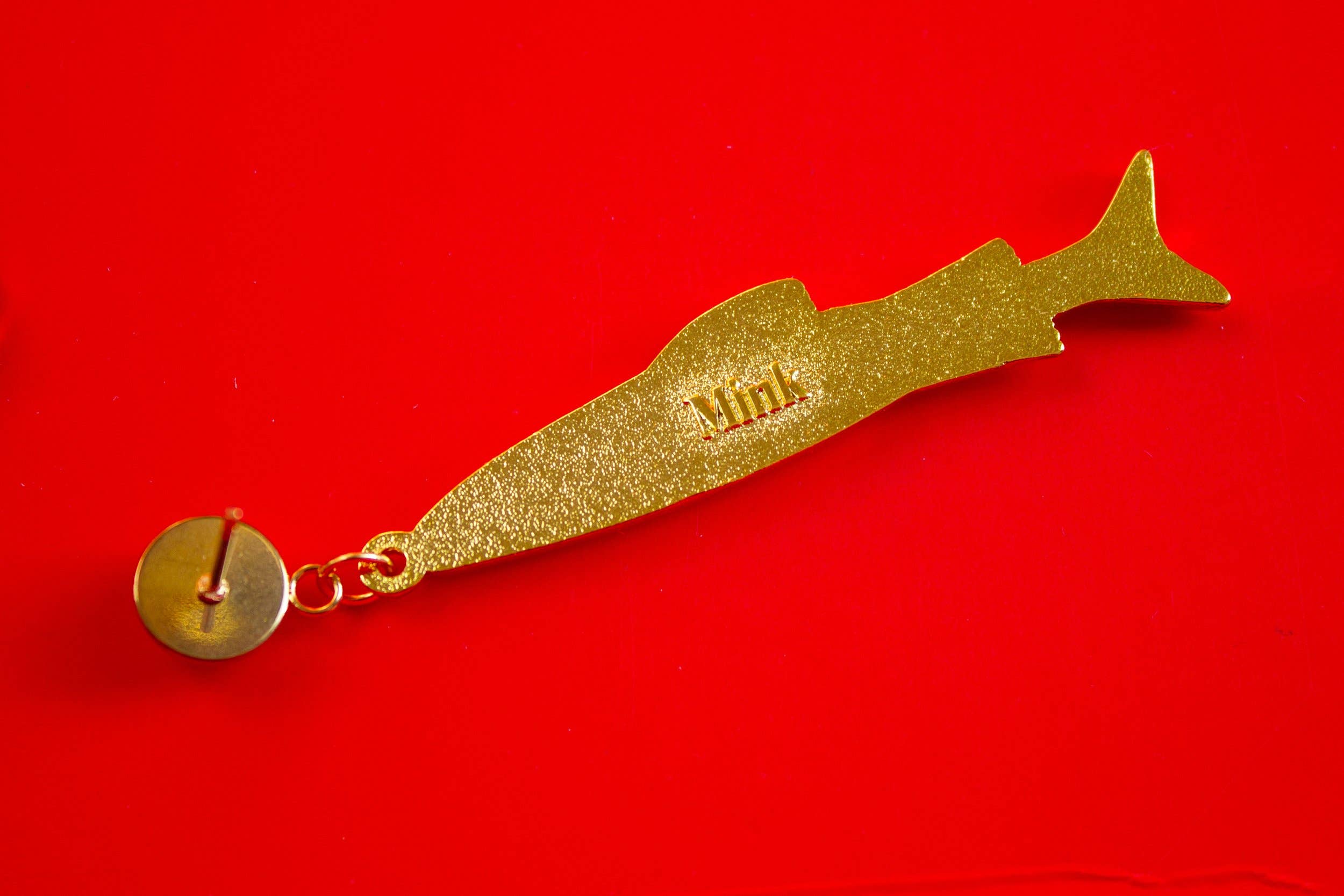 Mink - Wholesale Dangle Earrings - Goldie Fish Earrings3