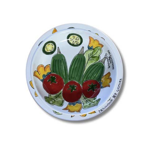 Ceramiche De Simone - Wholesale Dinner Plate - De Simone Plate for Giusina "Magical Summer"