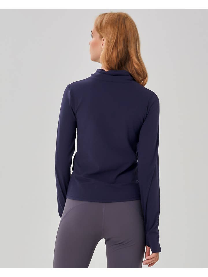 Rebody - Wholesale Athletic Top - Women's - Cowl Neck Long Sleeve Top
