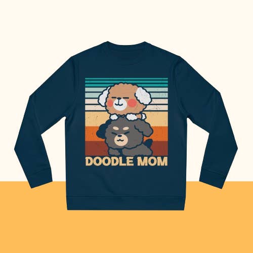Changer Sweatshirt "DOODLE MOM" für den Großhandel von Pawzlove