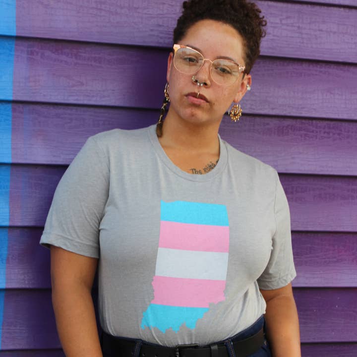 T-shirt Trans Pride Indiana Trans Flag Transgender Pride pour la vente par Sunday Afternoon Housewife