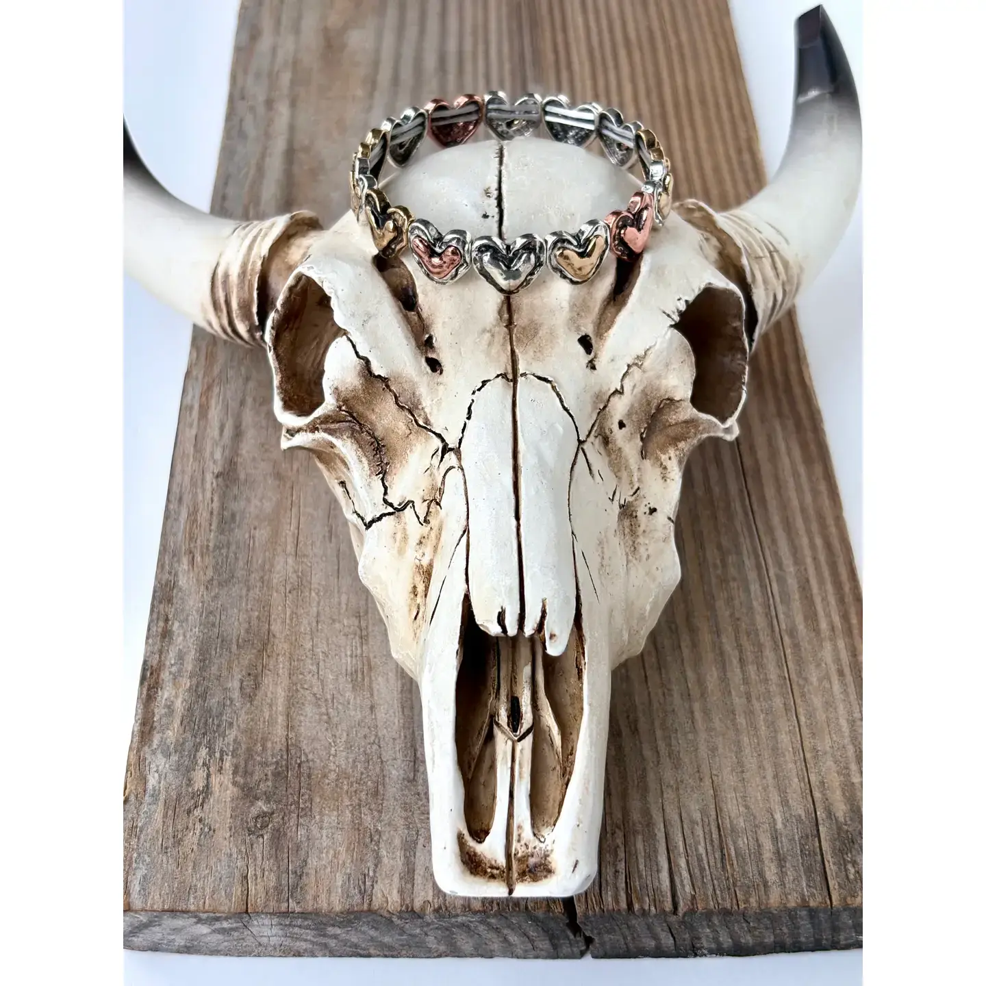 Boho Ranch Shop - Wholesale Beaded Bracelet - Western Boho Heart Stretch Bracelet5