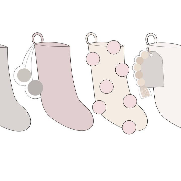 Cute Christmas Stockings for wholesale by Maison’s Custom Cutters