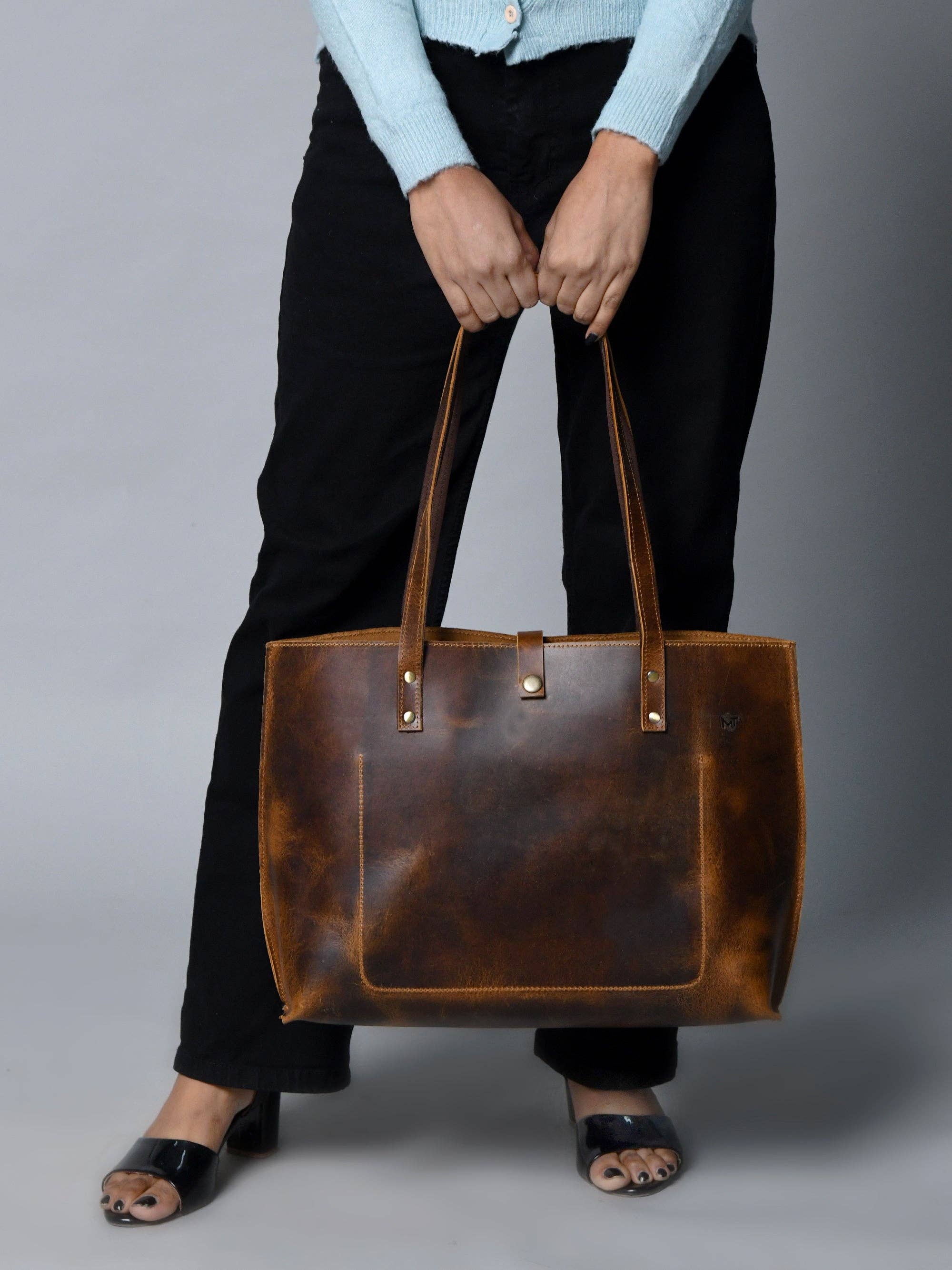Classy Leather Bags - Wholesale Tote Bag - Women's - Buffalo Terry Tote2