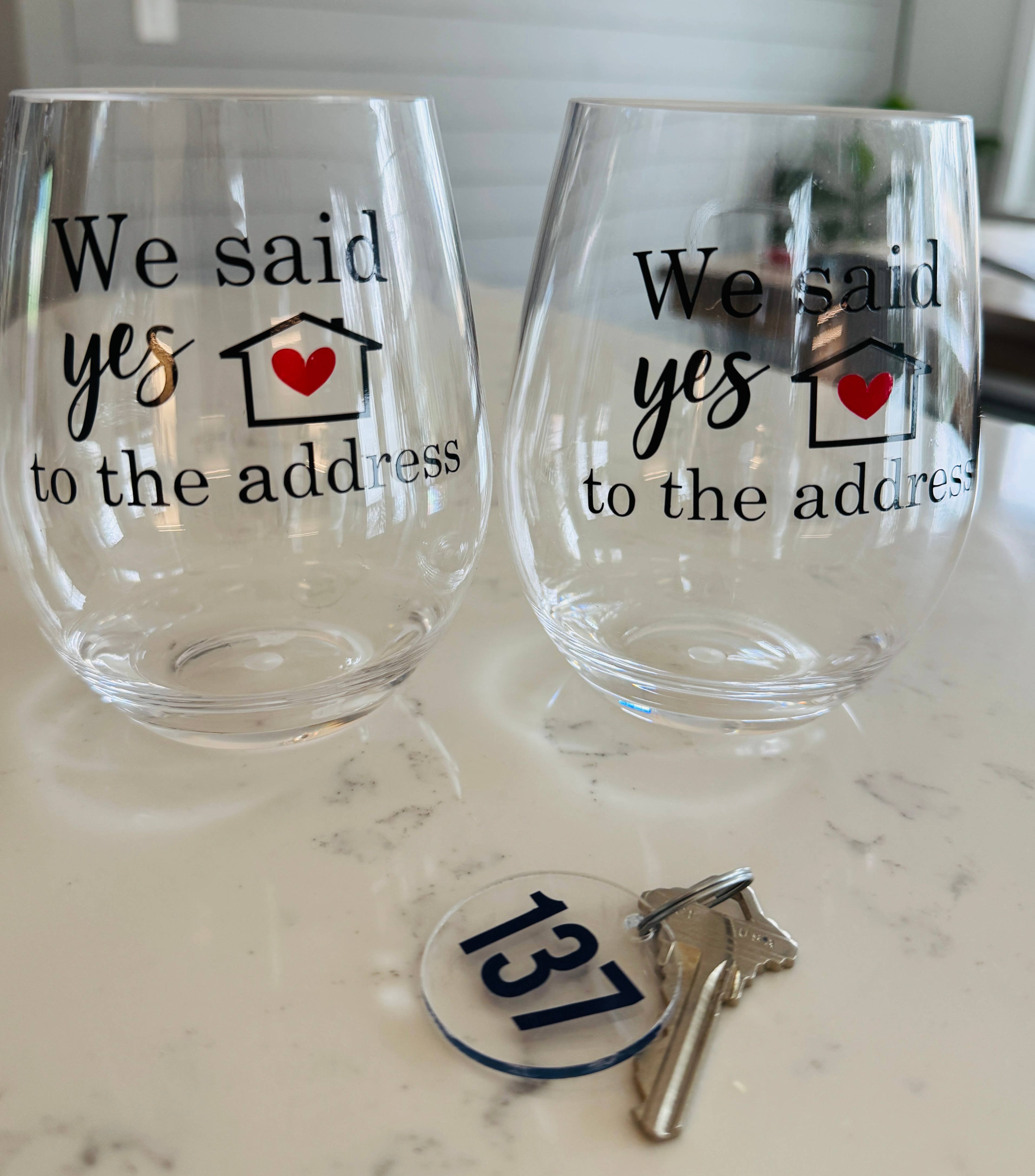 Everything Labeled | Coastal & Custom Drinkware - Wholesale Wine Glass - New Homeowner | Acrylic Wine Glass | Housewarming Gift2