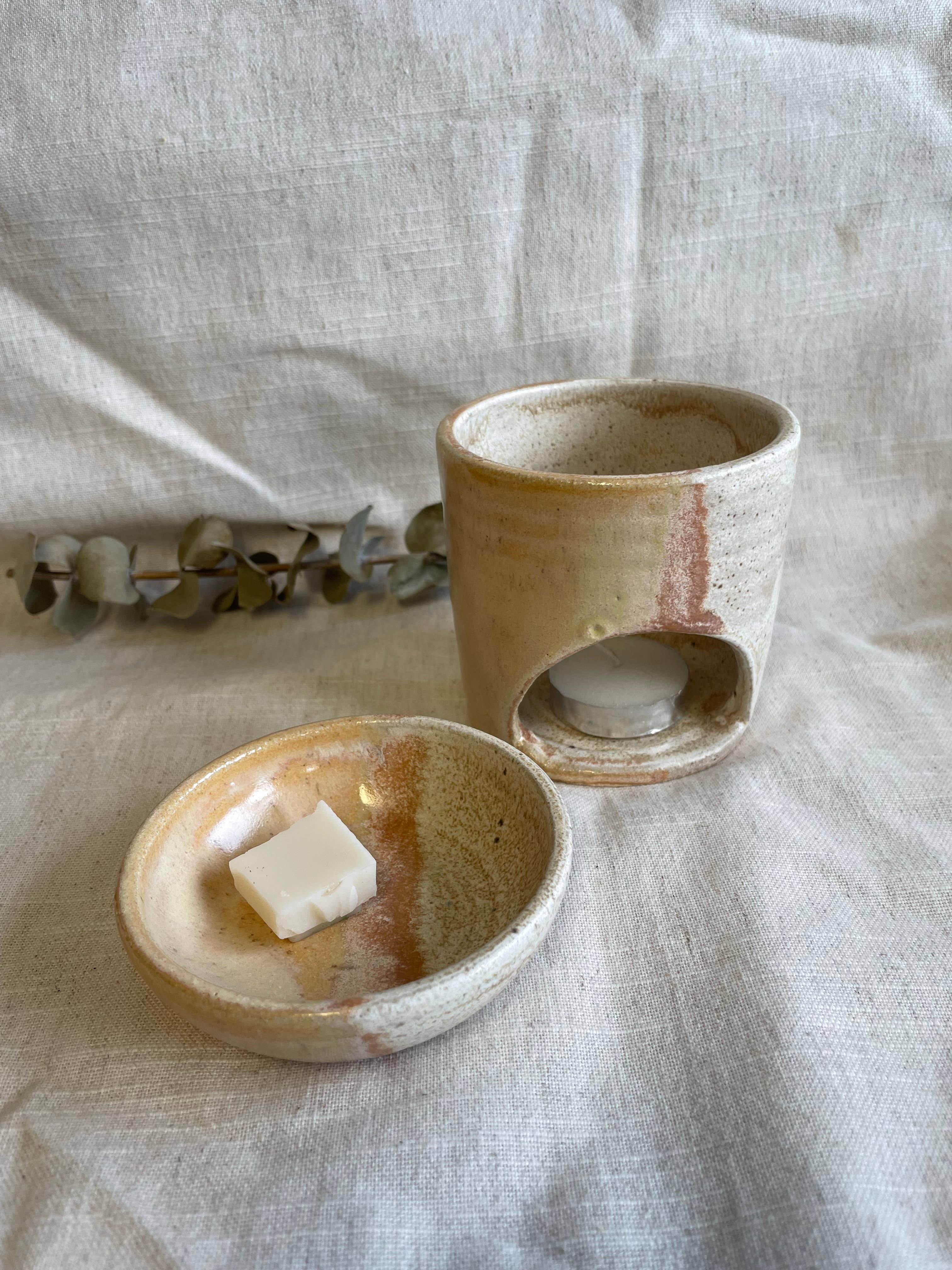 Charlotte Manser Ceramics – wholesale Wax warmer – Dunes Handmade Ceramic Oil/Wax Burner2