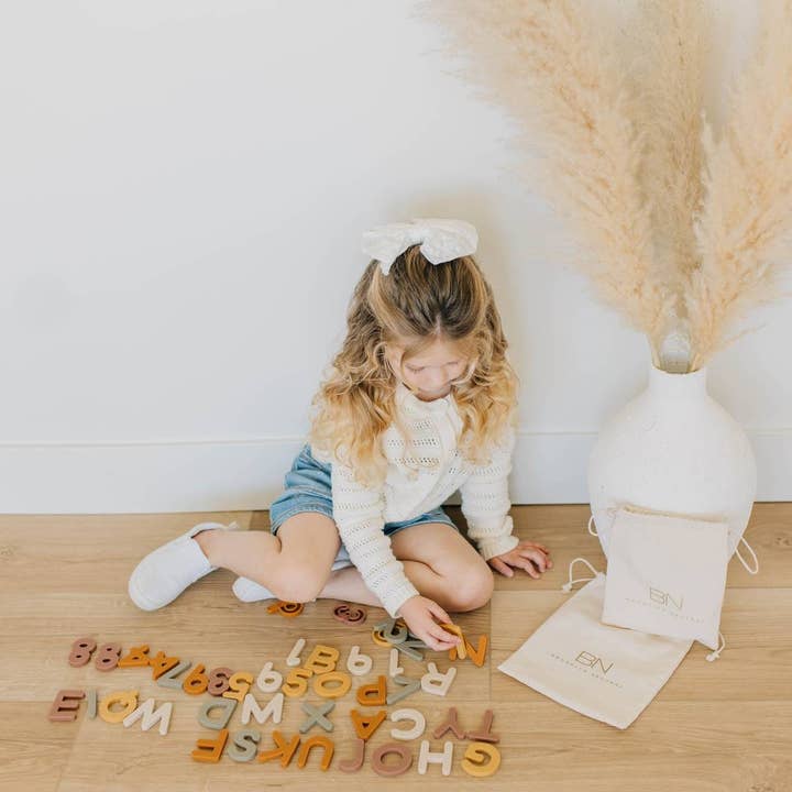 Brooklyn Neutral - Wholesale Magnet - Kids & Baby - Silicone Number Magnets 20 Piece Set3