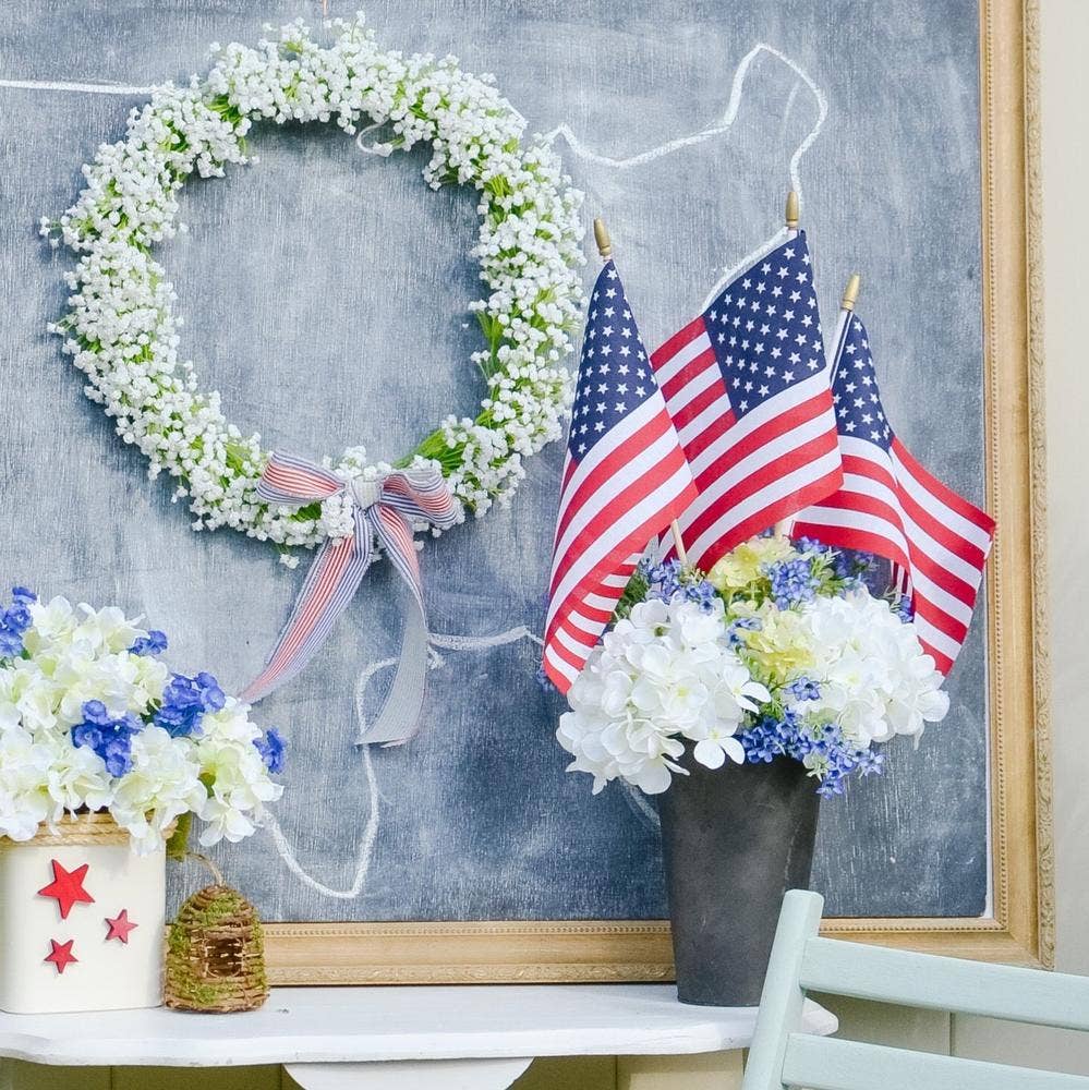 Factory Direct Craft - Wholesale Flag - 12" x 8"  American Stick Flag for Memorial Day, 4th of July2