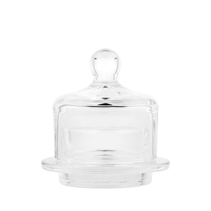 Penelope Glass Butter Dish for wholesale by Amici Home