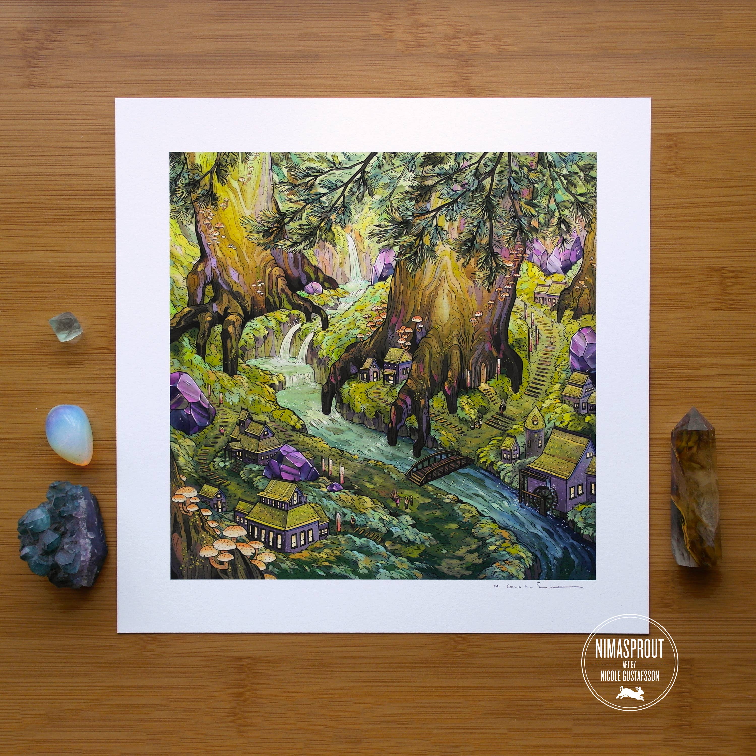 Nimasprout - Wholesale Art Print - Forest Falls - Fine Art Print1