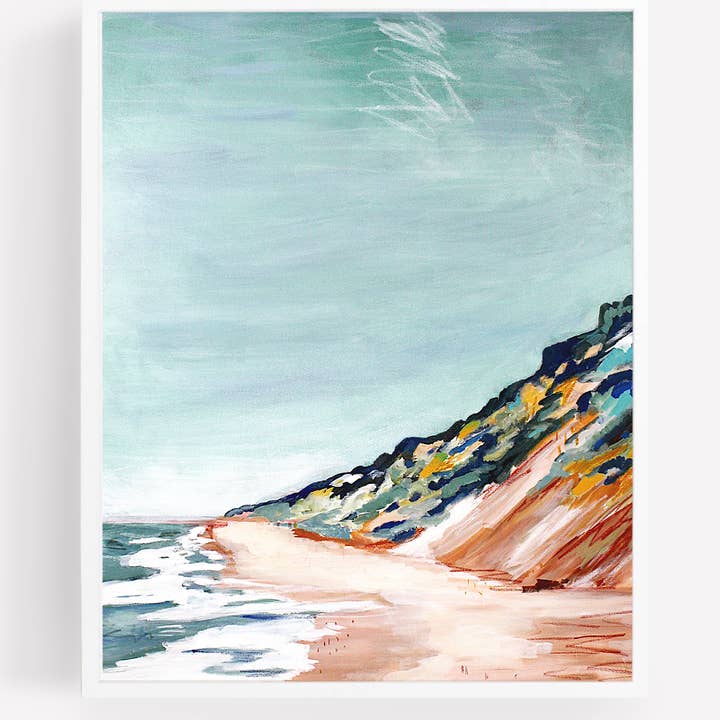 Cape Cod Dunes, Unframed Print on Flat Canvas for wholesale by Green Barn Studio