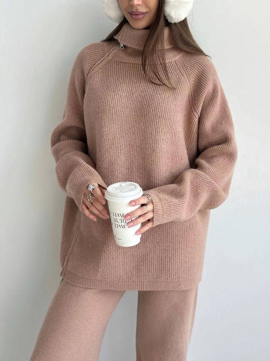 Marayn - Wholesale Top & Pant Set (NOT Loungewear) - Women's - Chic Knit Set Modern European Style for Fall17