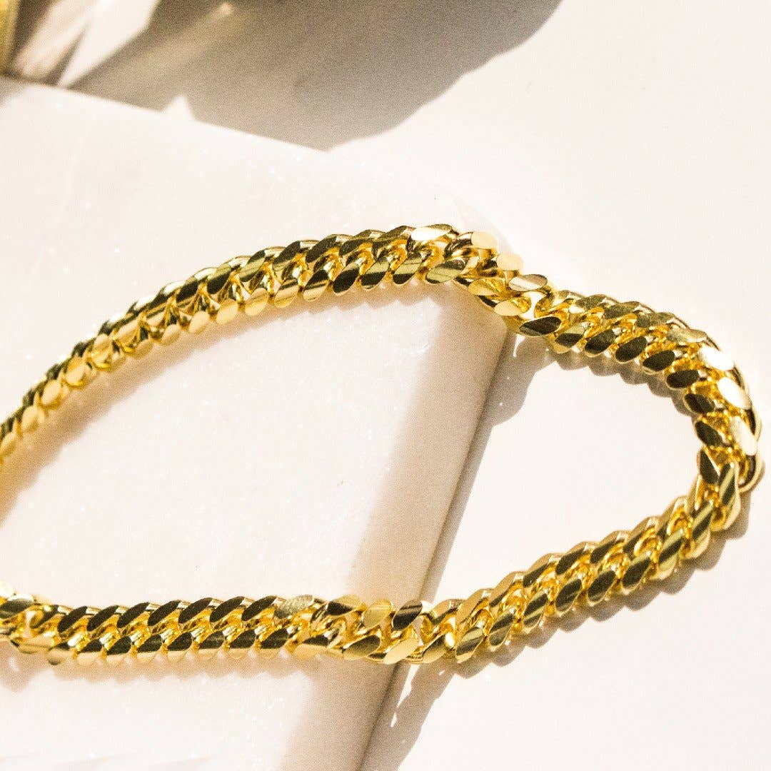 Aurora Jewels – Großhandel Gliederhalskette –  Miami Cuban Panzerkette 7,7 mm 2