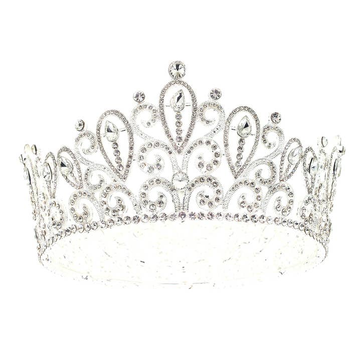 Diacly - Wholesale Tiara - Women's - Paisley Inspired Rhinestone Crown