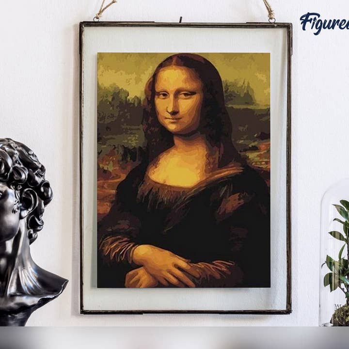 Figured'Art - Wholesale DIY Craft Kit - Paint by numbers - Da Vinci Mona Lisa La Joconde