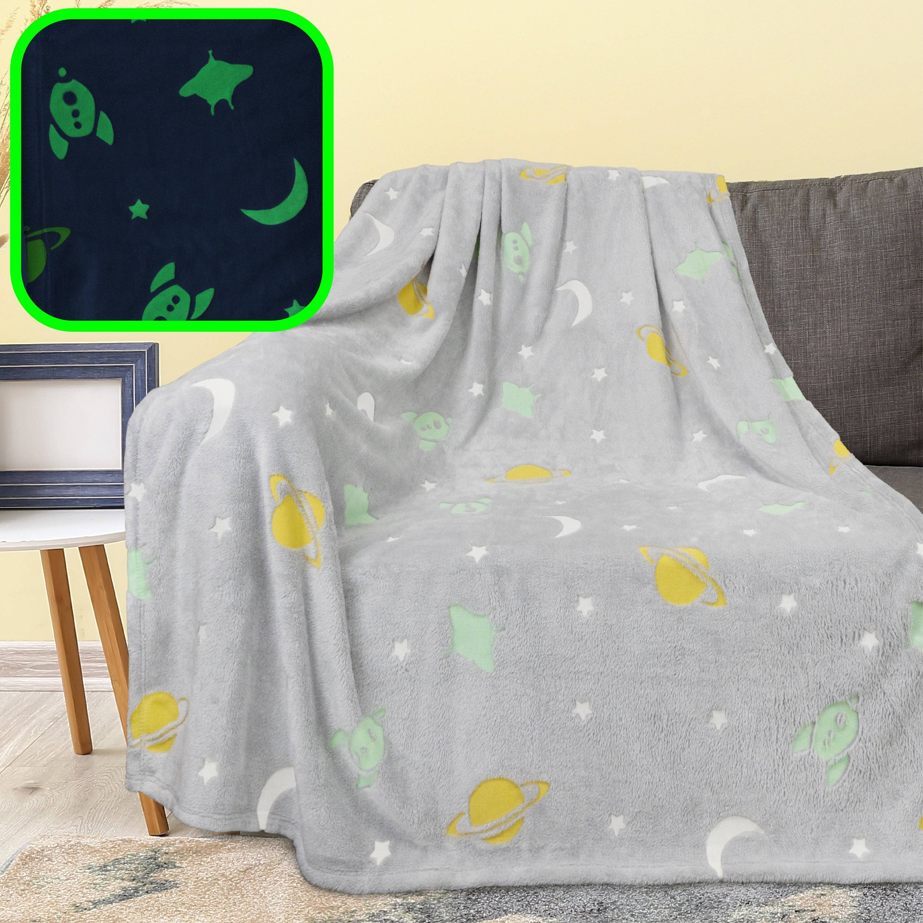 Pavilia – wholesale Throw blanket – Glow In The Dark Fleece Throw Blanket29