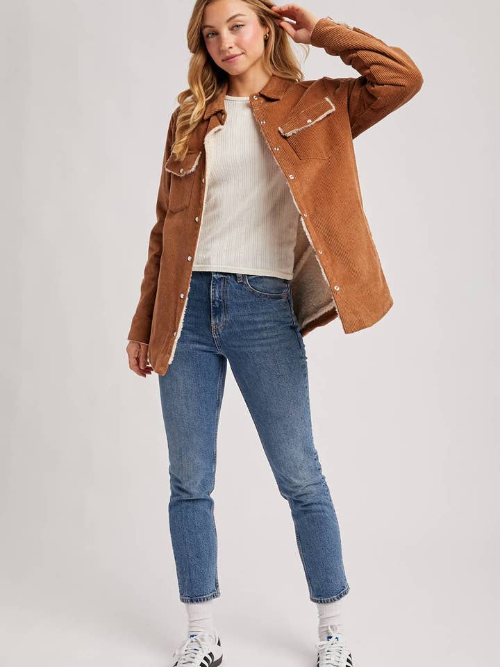 Camel CORDUROY SHERPA for wholesale on Faire21