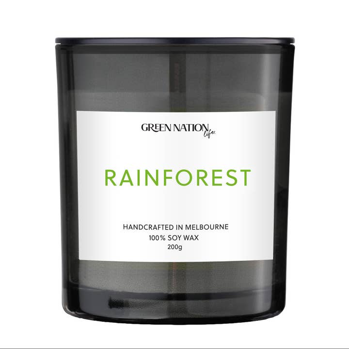 Soy Wax Candle 200gm - Rainforest for wholesale by Green Nation Life