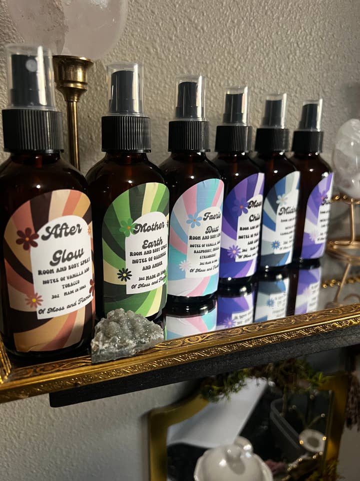 room and body sprays for wholesale by Of Moss and Flames