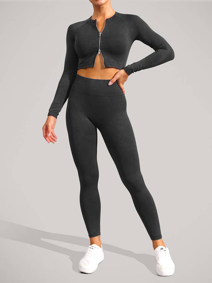 Crave by FW – Engroshandel Sports-/loungeleggings – til kvinder – Højtaljede Tie Dye Yoga Tights Leggings11