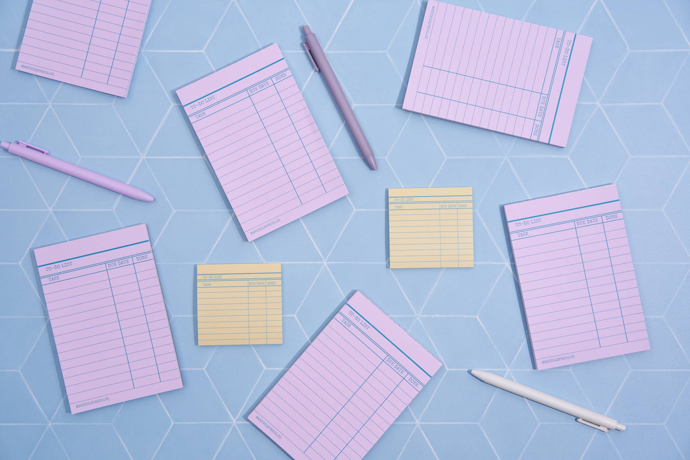 Marigold Press - Wholesale Notepad - Library Card Notepad - Pink8