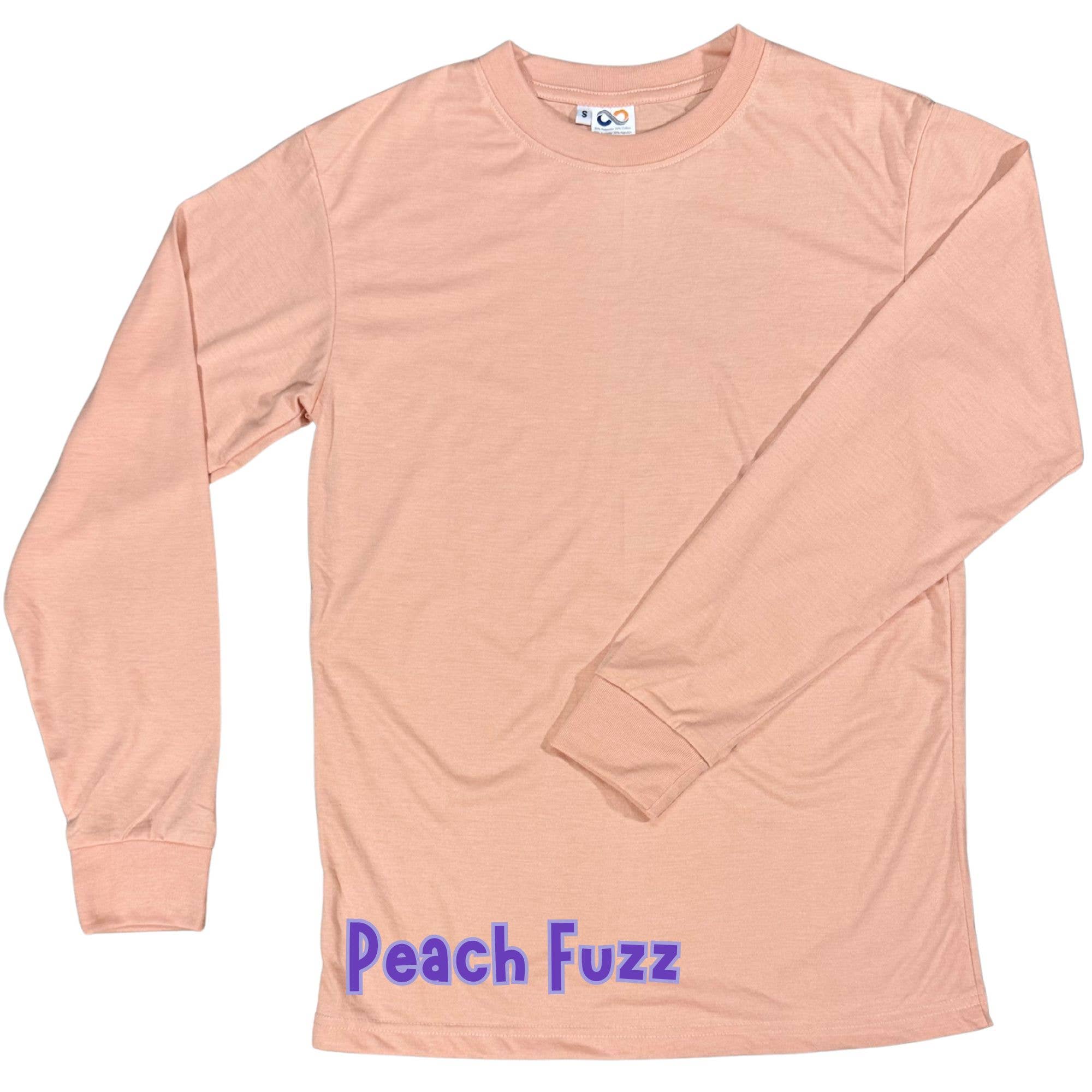 Infinite Sourcing & Trading LLC. – Engroshandel T-shirt til sublimationstryk – unisex – Sublimeringsbluse med lange ærmer: 80/20 Polyester Bomuld5