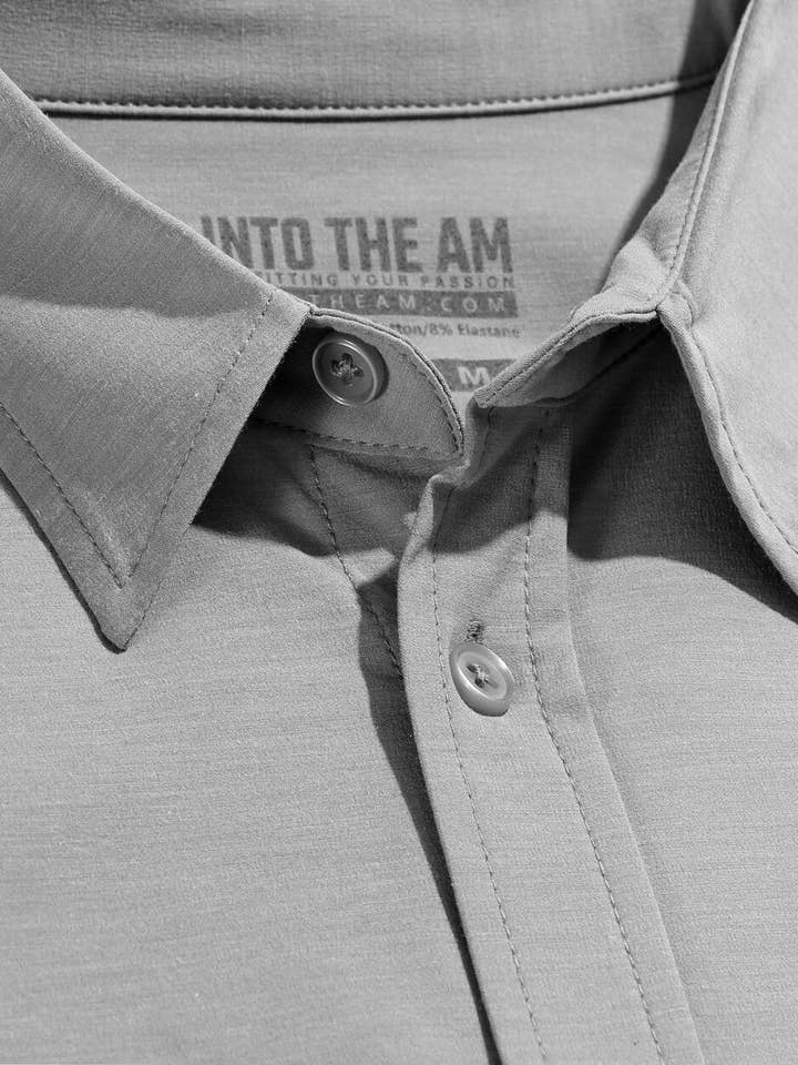INTO THE AM - Vente Chemise à col boutonné – homme - Chemise boutonnée à manches longues pour hommes34
