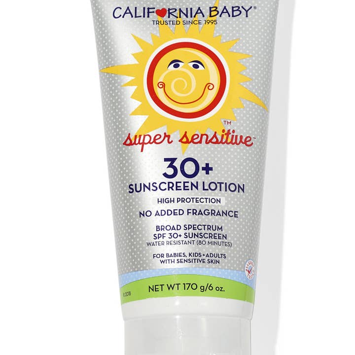 California Baby - Wholesale Sunscreen - (Unscented)Super Sensitiveâ„¢ Broad Spectrum SPF 30+ Sunscreen