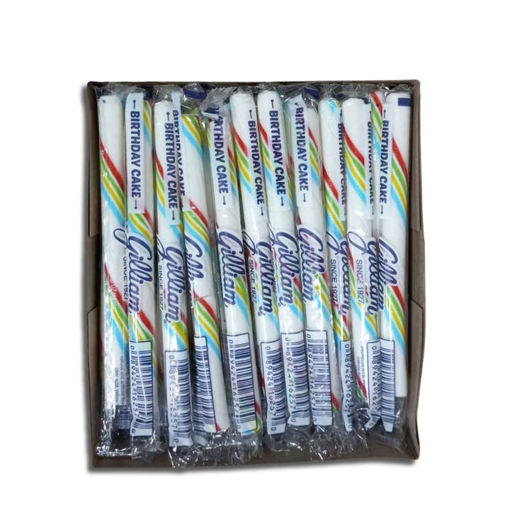 Candy Barn Express - Wholesale Hard Candy - Gilliam Birthday Cake Stick Candy1