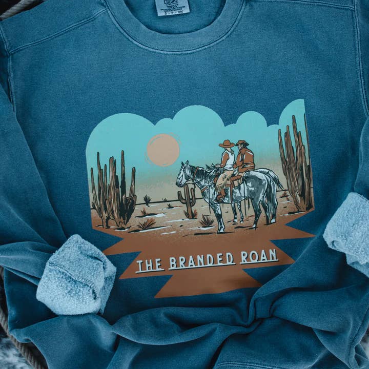 Desert Scene Crewneck for wholesale by The Branded Roan