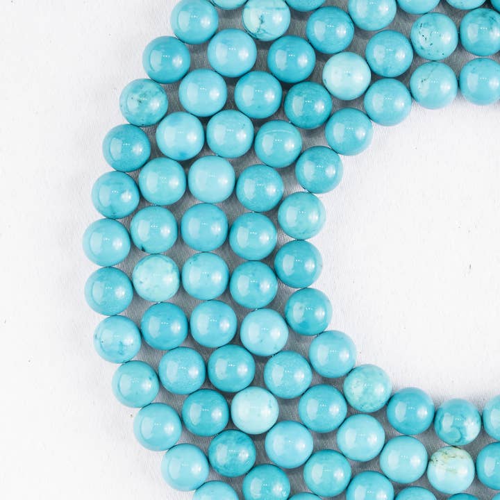 Soothing Crystals Beads - Wholesale Beads - Crystal Round Beads | Turquoise Howlite | Gemstone Beads