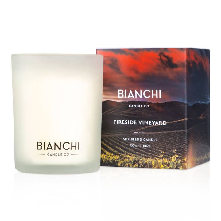 Vela de lujo BCC-Fireside Vineyard de 20 onzas para venta al por mayor de Bianchi Candle Co