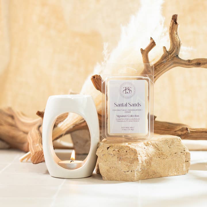 Santal Sands- 2.5 oz Soy Wax Melt for wholesale by Scented By Shayian