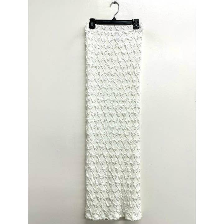 D13466 One Size Texture Midi Tube Dress for wholesale by Uptown Apparel